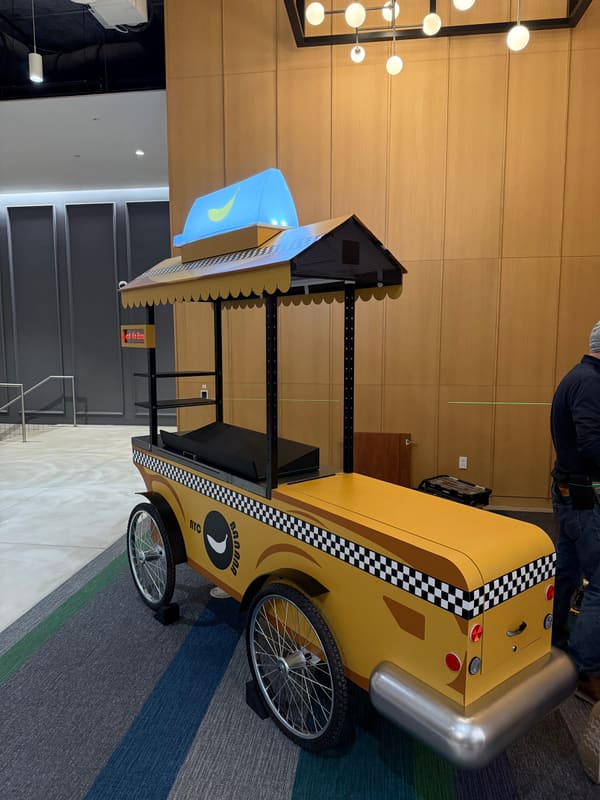 Taxicab Food Cart for Swinerton