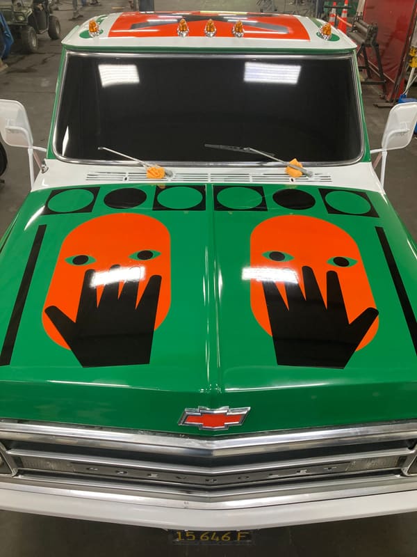Custom Painted Chevy Pickup for Stronghold Arts