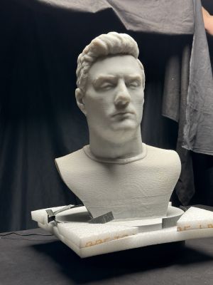3D Printed Bust Photo Credit - Evan Frushtick Dryspell Productions