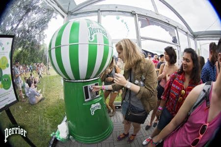 Giant Gum-ball Machine for Perrier at Gov Ball Festival