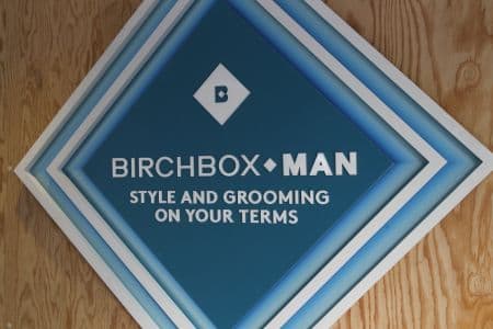 Sign for BirchBox Pop-Up