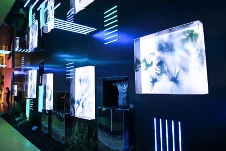 Integrated Tech Wall for A. Human Retail Space