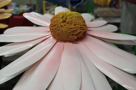 Large Scale Metal Flower for Easter Event at Rockefeller Center