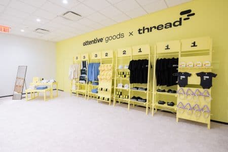 Retail Shelves for Attentive goods x Thread