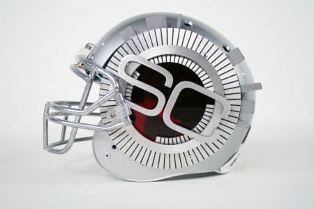 Custom Fabricated Football Helmet for Sports Center on ESPN