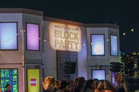 Outdoor Installation for Amex Gold Card Event