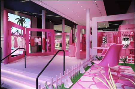 Retail Display for Barbie x Zara