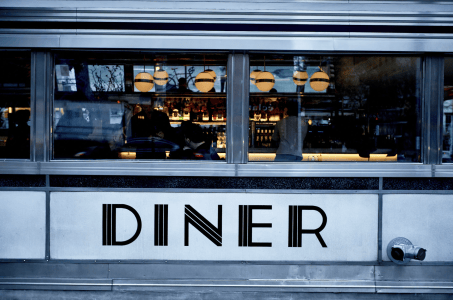 Hand Painted Letting for Diner