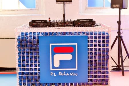 Custom Tennis Ball Filled DJ Booth for FILA
