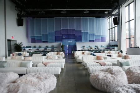 Backwall Curtain Display for Unblush Event