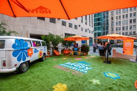 Outdoor Promotional Event Installation for A Very Brady Renovation on HGTV