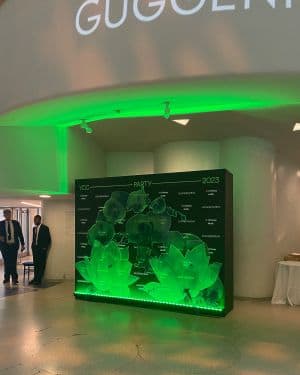 Wall with Lighting for YCC Party at the Guggenheim 