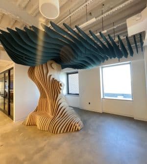CNC Cut and Designed Tree Display for Nestle