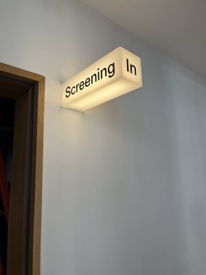 Screening In Progress Wayfinding