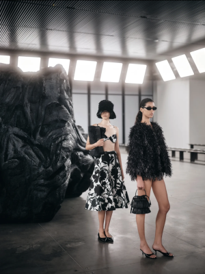 Michael Kors runway boulders