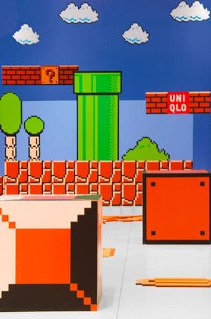 Vinyl for Uniqlo x Super Mario Bros Retail Display 