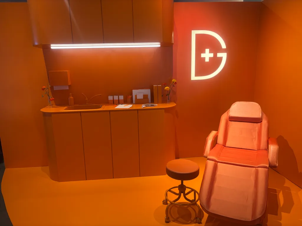The exam room set installed at Studio 525